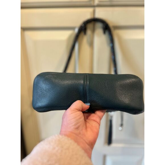 Brighton Dark Green Barbados Ziptop Hobo Bag - Picture 6 of 11